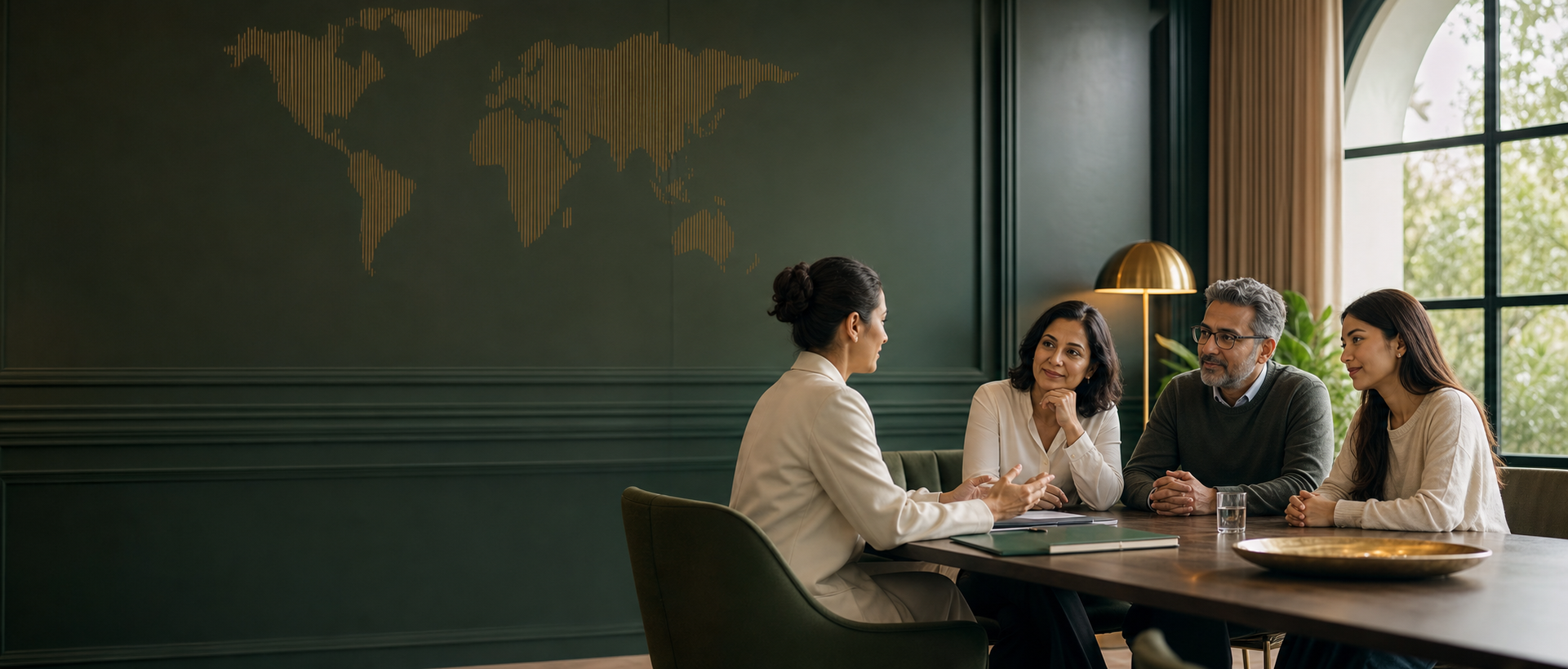 A private marriage guidance consultation with family support